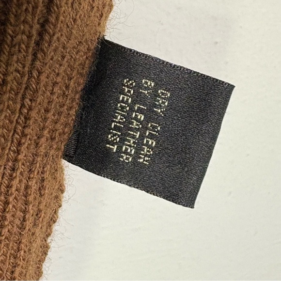 Vintage Wool Blend Suede Leather Patchwork Zip Cardigan Jacket Sweater Boho 70s - Picture 15 of 16